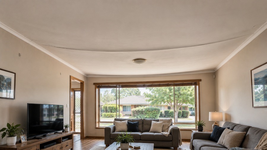 Does a Bowed Ceiling Need Immediate Repair?