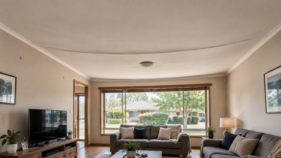 Does a Bowed Ceiling Need Immediate Repair?