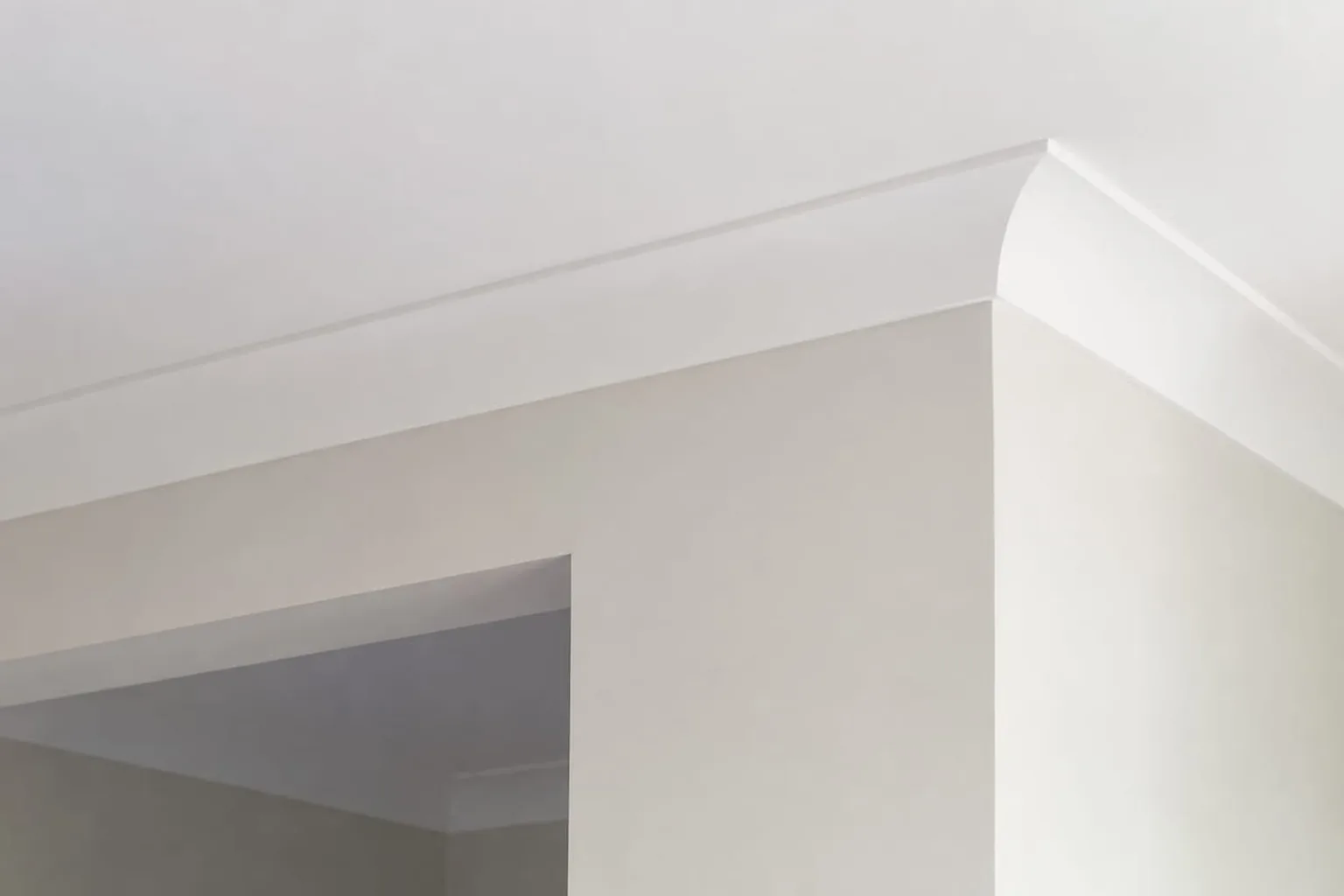 Cove cornice running the length of a ceiling in an Australian home